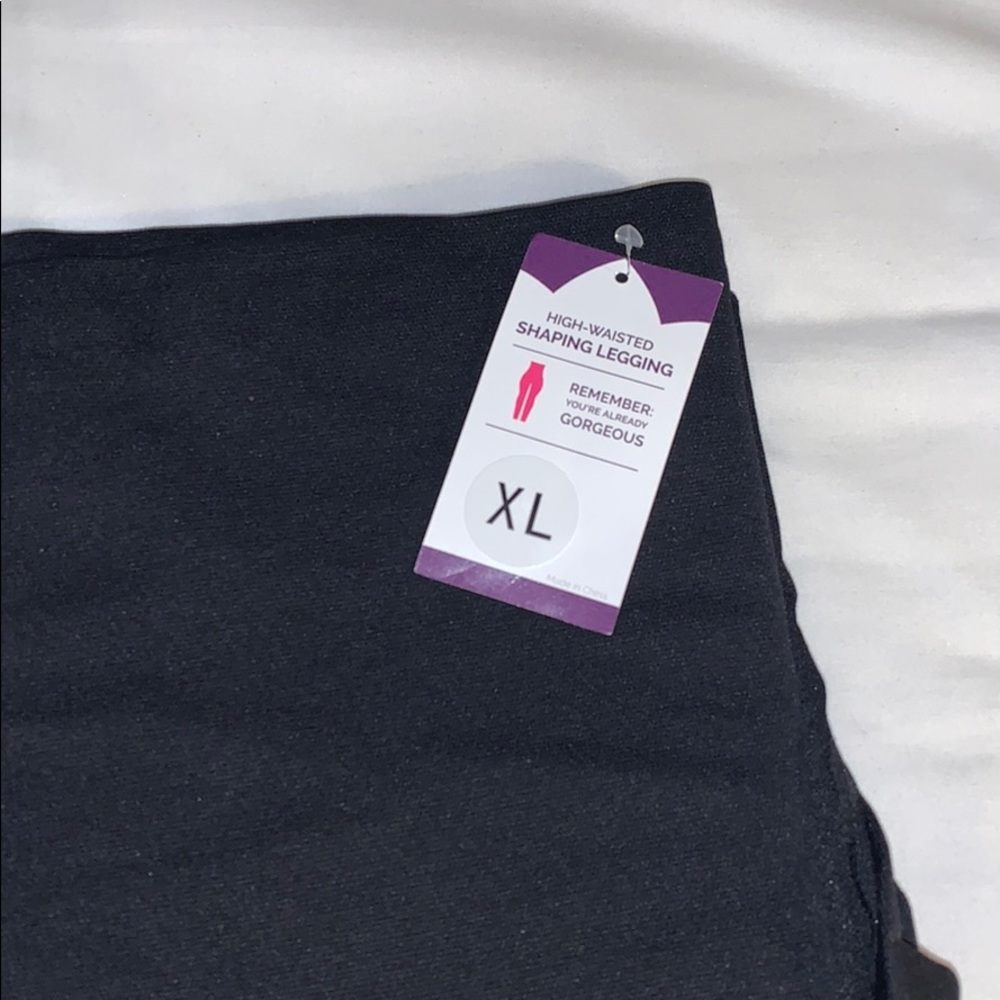 High-waisted shaping leggings (NWT) in black XL